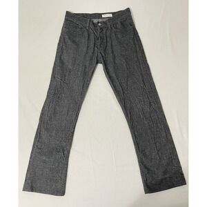 Gustin Jeans Mens Sz 34x30 Gray Denim California Straight Button Fly